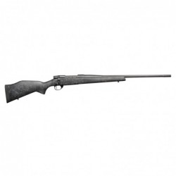 Weatherby Vanguard, Wilderness, Bolt, 308 Win, 24", Black With Grey Spiderweb Accents, Monte Carlo Composite with Aluminum Bedd