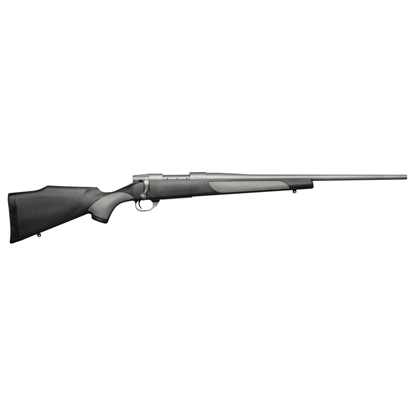 Weatherby Vanguard, WeatherGuard, Bolt Action, 6.5 Creedmoor, 24" Barrel, Black Finish With Grey Inserts, Monte Carlo Griptonit