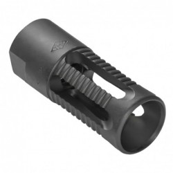 View 1 - Yankee Hill Machine Co Phantom Flash Hider Without Teeth, 308 Win, 762NATO, Black, 5/8X24, Fits AR10 style Rifles YHM-3080-5C1