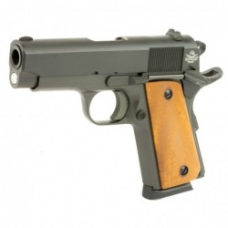 View 3 - Armscor Rock Island 1911, Compact, 45ACP, 3.5" Barrel, Alloy Frame, Parkerized Finish, Wood Grips, FixedSights, 1 Magazine, 7 R