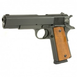 View 3 - Armscor Rock Island 1911, Full Size, 9MM, 5" Barrel, Steel Frame, Parkerized Finish, Wood Grips, Fixed Sights, 9Rd, Fired Case