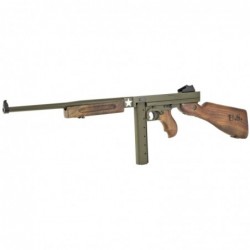 View 3 - Auto Ordnance M1 Tanker, Semi-automatic, Rifle, 45ACP, 16.5" Barrel, OD Green Cerakote Finish, Walnut Fixed Stock with U.S. Log