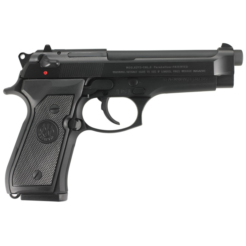 Beretta M9-A1, Semi-Automatic, 22LR, 5.3" Barrel, Steel Frame, Black Finish, 3 Dot Sight, 15 Rounds, 1 Magazine J90A1M9A1F19