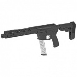 View 3 - Black Rain Ordnance ION9, Semi-automatic Pistol, 9MM, 8.75" Barrel, Aluminum Frame, Black Finish, SB Tactical SBA3 Pistol Stabi