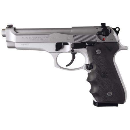 Beretta 92FS, Brigadier, Semi-automatic, DA/SA, Full Size, 9MM, 4.9", Alloy, Inox, Plastic, 10Rd, 2 Mags, Ambidextrous, 3 Dot J