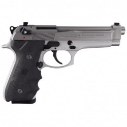 View 2 - Beretta 92FS, Brigadier, Semi-automatic, DA/SA, Full Size, 9MM, 4.9", Alloy, Inox, Plastic, 10Rd, 2 Mags, Ambidextrous, 3 Dot J