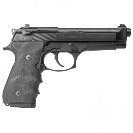 Beretta 92FS, Brigadier, Semi-automatic, DA/SA, Full Size, 9MM, 4.9", Alloy, Blue, Plastic, 10Rd, 2 Mags, Ambidextrous, 3 Dot J