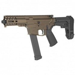 View 3 - CMMG MkGs Banshee, Semi-automatic Pistol, 9mm, 5" Barrel, Aluminum Frame, Midnight Bronze Cerakote, 33Rd, CMMG RipBrace Pistol