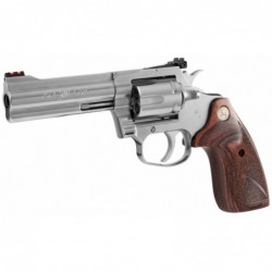 View 3 - Colt's Manufacturing King Cobra Target Revolver, 357 Magnum, 4.25" Barrel, Steel Frame, Stainless Finish, Altamont Wood Grips,