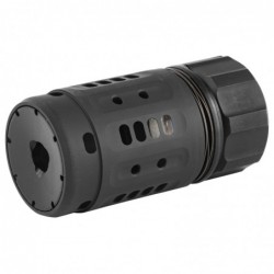 View 3 - Dead Air Armament Pyro Enhanced Muzzle Brake, Fits Dead Air Key Brake or Flash Hider, Black Finish DA202