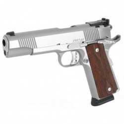 Modal View 3 - Dan Wesson DW Pointman Seven, Full Size, 45ACP, 5" Barrel, Steel Frame, Stainless Finish, Wood Grips, Adjustable Sights, 8Rd, 2