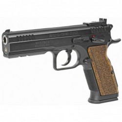 View 3 - European American Armory Witness, Stock III, Semi-automatic, Full, 9MM, 4.75", Steel, Black, Wood Grips, 17Rd 600595