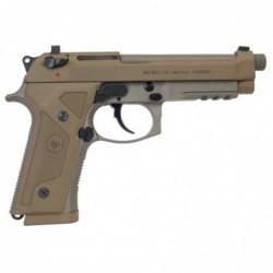 View 2 - Beretta M9A3, Semi-automatic, Full, 9MM, 5", Alloy, Flat Dark Earth, 17Rd, 3 Mags, Ambidextrous, Tritium Night Sights J92M9A3M