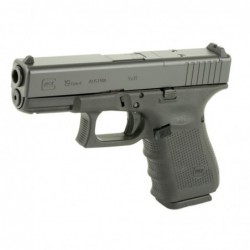 View 3 - Glock 19 Gen4, M.O.S, Striker Fired, Compact, 9MM, 4.02" Barrel, Polymer Frame, Matte Finish, Fixed Sights, 10Rd, 3 Magazines P