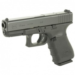 View 3 - Glock 19 Gen4, M.O.S, Striker Fired, Compact, 9MM, 4.02" Barrel, Polymer Frame, Matte Finish, Fixed Sights, 15Rd, 3 Magazines P