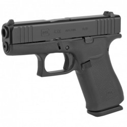 View 3 - Glock 43X, Semi-automatic Pistol, Striker Fired, Sub-Compact, 9MM, 3.41" Barrel, Polymer Frame, Black Finish, Fixed Sights, 10R