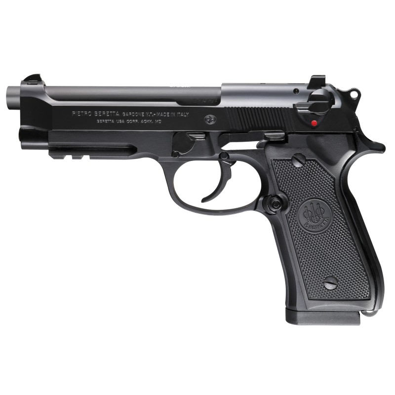 Beretta 96A1, DA/SA, Full Size, 40 S&W, 4.9" Barrel, Alloy Frame, Blue Finish, Plastic Grips, 3 Dot Sights, 10Rd, 3 Magazines,