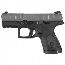 Beretta APX Compact, Semi-automatic, Striker Fired, 40S&W, 3.7" Barrel, Polymer Frame, Black Finish, 10Rd, Picatinny Rail, 3 Do