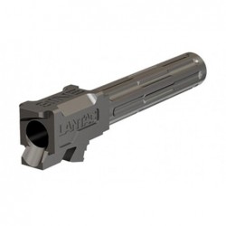 View 3 - LanTac USA LLC 9INE, Barrel, 9MM, Stainless, 1:10, Fluted, Fits Glock 19 01-GB-G19-NTH-SS