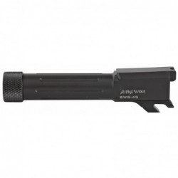 View 3 - Lone Wolf Distributors AlphaWolf Threaded/Fluted Barrel, 45 ACP, 3.9", Salt Bath Nitride Finish,  Fits S&W M&P Shield 45 AW-SWS