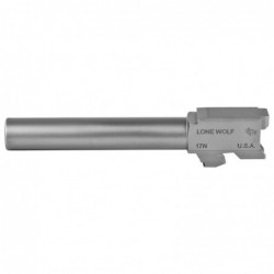 View 3 - Lone Wolf Distributors AlphaWolf Barrel, 9MM, 4.49", Matte Stainless Steel Finish, Fits Glock 17 LWD-17N