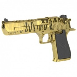 View 3 - Magnum Research MK19, Desert Eagle, Semi-automatic, Single Action, 357 Mag, 6" Barrel, Steel Frame, Titanium Gold with Tiger St