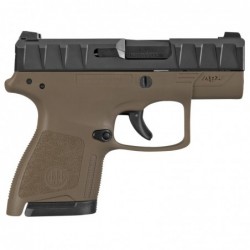 View 2 - Beretta APX Carry, Semi-automatic, Striker Fired, Sub Compact, 9MM, 3.07" Barrel, 2 Mags, Modular Polymer Frame, Flat Dark Eart