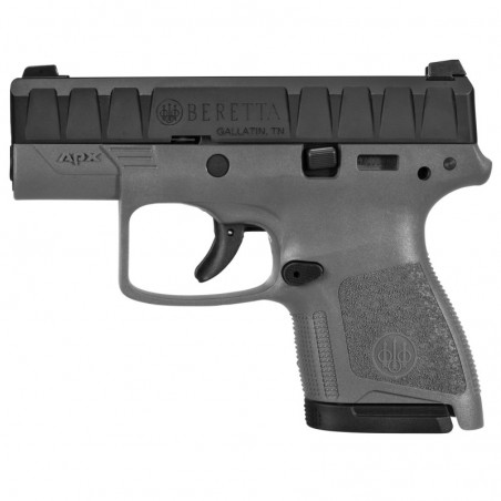 Beretta APX Carry, Semi-automatic, Striker Fired, Sub Compact, 9MM, 3.07" Barrel, 2 Mags, Modular Polymer Frame, Gray Finish, W