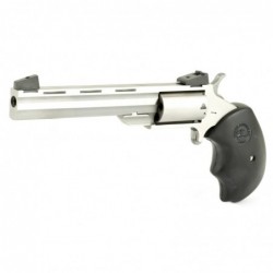 View 3 - North American Arms Mini Master, Single Action, 22LR/22WMR, 4" Barrel, Steel Frame, Stainless Finish, Rubber Grips, Adjustable