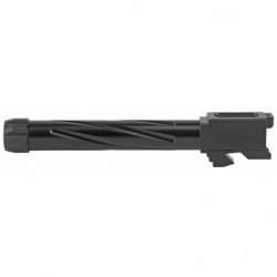 View 3 - Rival Arms Match Grade Drop-In Threaded Barrel For Gen 3/4 Glock 17, 9MM, 1:10" twist, Black Physical Vapor Deposition (PVD) Fi