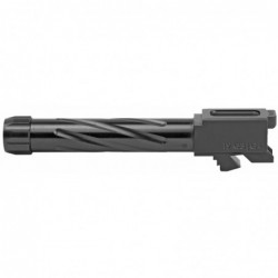 View 3 - Rival Arms Match Grade Drop-In Threaded Barrel For Gen 3/4 Glock 19, 9MM, 1:10" twist, Graphite Physical Vapor Deposition (PVD)