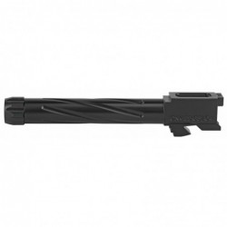 View 3 - Rival Arms Match Grade Drop-In Threaded Barrel For Gen 3/4 Glock 22, Converts to 9MM, 1:10" twist, Black Physical Vapor Deposit