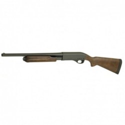 View 3 - Remington 870, Hardwood Home Defense, Pump Action, 12Ga 3", 18.5" Barrel, Wood Stock, Black Finish, 5Rd 25559