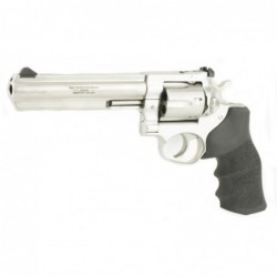 View 3 - Ruger GP100 Standard, Double-Action Revolver, 357 Mag, 6" Barrel, Stainless Steel Frame, Satin Stainless Finish, Hogue Monogrip