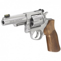 View 3 - Ruger GP100 Match Champion, Double-Action Revolver, 10MM, 4.2" Barrel, Stainless Steel Frame, Satin Stainless Finish, Hogue Sti