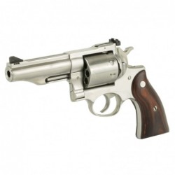 View 3 - Ruger Redhawk, Double Action Revolver, 357 Magnum, 4.2" Barrel, Satin Stainless Finish, Hardwood Grips, 8Rd, Adjustable Rear Si