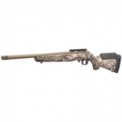 View 3 - Ruger American Rimfire Standard, Bolt Action Rifle, 17 HMR, 18" Cold Hammer Forged Barrel, Threaded, 1:9 Twist, Camo Synthetic