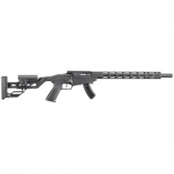 View 3 - Ruger Precision Rimfire, Bolt Action Rifle, 22 LR, 18" Threaded Barrel, Black Finish, Molded One-piece Chassis, Adjustable Butt