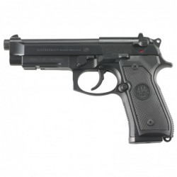 Beretta M9-A1, Semi-automatic, DA/SA, Full Size, 9MM, 4.9", Alloy, Black, Black Polymer, 10Rd, 2 Mags, Ambidextrous, 3 Dot JS92