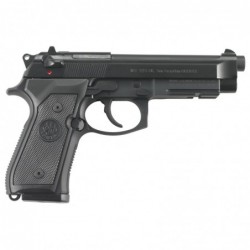 View 2 - Beretta M9-A1, Semi-automatic, DA/SA, Full Size, 9MM, 4.9", Alloy, Black, Black Polymer, 10Rd, 2 Mags, Ambidextrous, 3 Dot JS92