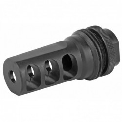 View 3 - SilencerCo ASR Muzzle Brake, 5.56MM, Fits Specwar, Saker, Hybrid, Omega, Harvester ASR Mounting System AC142