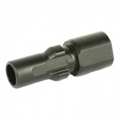 View 3 - SilencerCo 3-Lug Muzzle Device, 9MM, 5/8X24, Black Finish AC2609