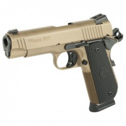 View 3 - Sig Sauer 1911 Carry, Emperor Scorpion, 45ACP, 4.2" Barrel, Steel Frame, Flat Dark Earth Finish, Black G10 Grips, Night Sights,