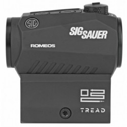 View 3 - Sig Sauer Romeo5 Tread Red Dot, 1X20mm, 2 MOA Dot, .05 MOA Adjustments, Fits M1913 Rail, Black Finish SOR52010