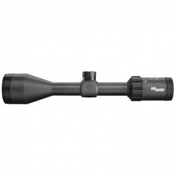 View 3 - Sig Sauer WHISKEY3 Rifle Scope, 3-9X50mm, Quadplex Reticle, 1" Main Tube, 0.25 MOA Adjustments, Black Finish SOW33201