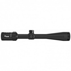 View 3 - Sig Sauer Whiskey3 Rifle Scope, 4-12X40mm, 1", SFP, BDC-1 Quadplex Reticle, 0.25 MOA Adjustments, Black Finish SOW34204