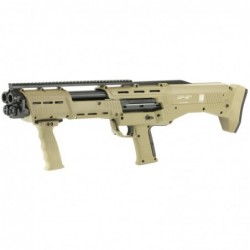 View 3 - Standard Manufacturing Company DP-12, Pump, 12Gauge, 3" Chamber, 18.875" Double Barrel, 14Rd, Flat Dark Earth Finish DP-12FDE