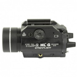 View 3 - Streamlight TLR-2 HLG Tac Light w/laser, Black Finish, Includes Rail Locating Keys for Glock style, 1913 Picatinny, S&W 99/TSW,