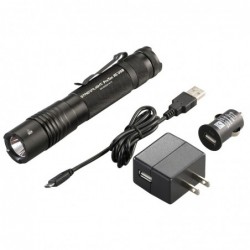 View 3 - Streamlight Pro Tac HL USB, Rechargeable Light, C4 LED, 1,000 Lumens, TEN-TAP Programming, 1x 18650/2x CR123/1x 74175 Battery,