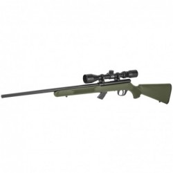 View 3 - Savage MKII-FXP, Bolt Action, 22LR, 21" Barrel, Black Finish, OD Green Synthetic Stock, 3-9x40MM Scope, 10Rd, AccuTrigger 26721